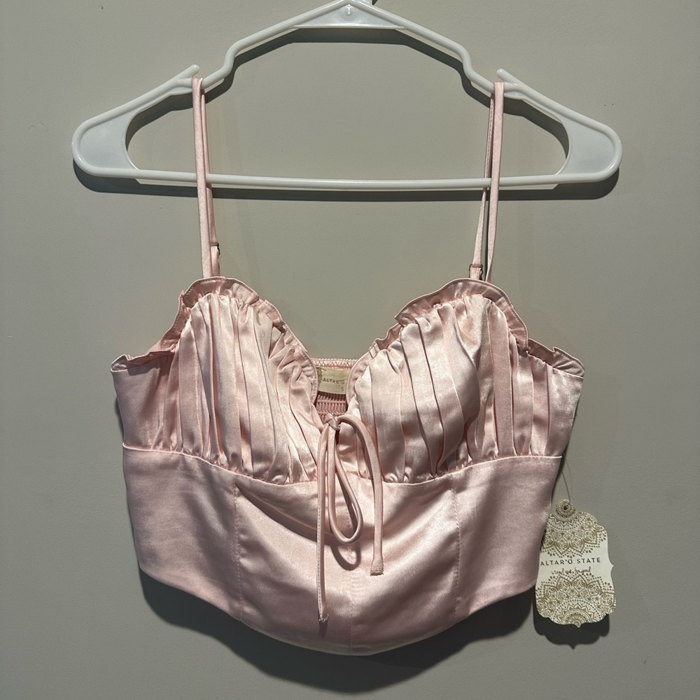 Pink crop top